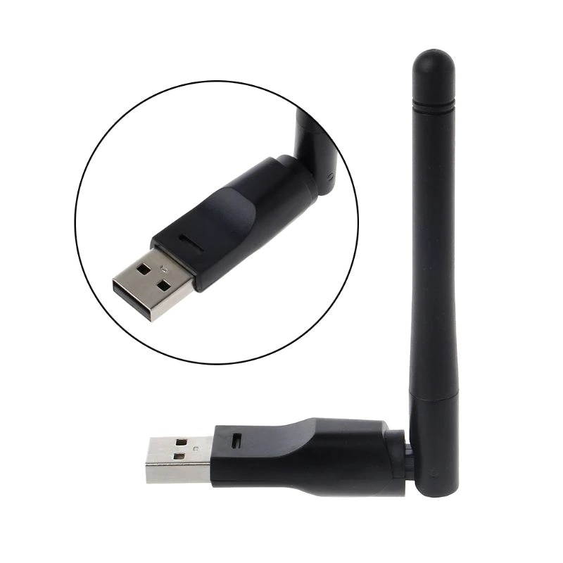 Ralink 5370 Mini USB Wifi Adapter 2Dbi Antenna LAN Adapter Network Card 802.11b/n/g Recevier Antenna For Laptop Desktop C26