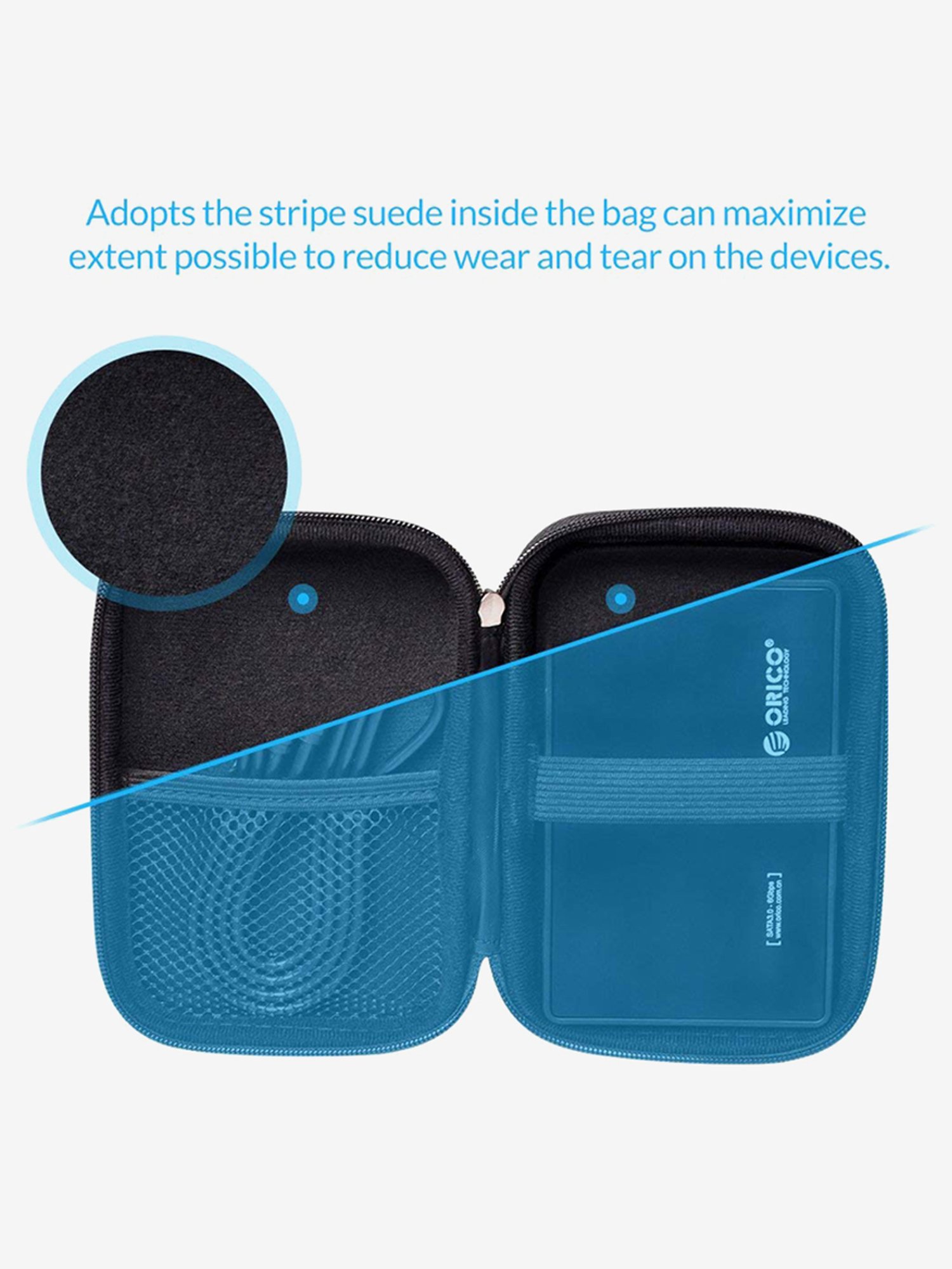 Orico PHD-25 External Hard Drive Protection Bag for 2.5 Inch Hard Drive (Black)