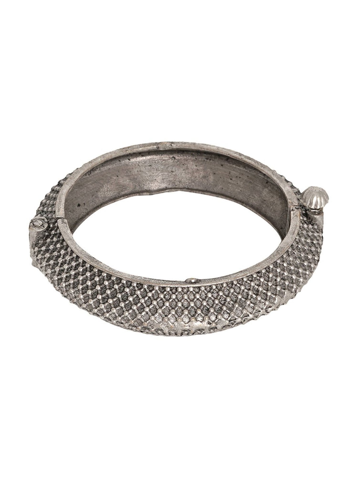 Teejh Arnavi Silver Oxidized Bangle