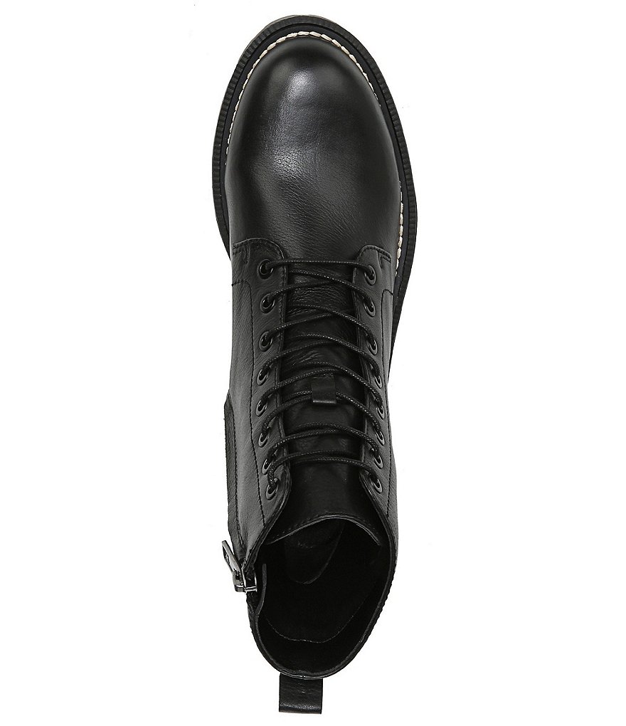 Sam Edelman Garret Lug Sole Waterproof Leather Combat Booties