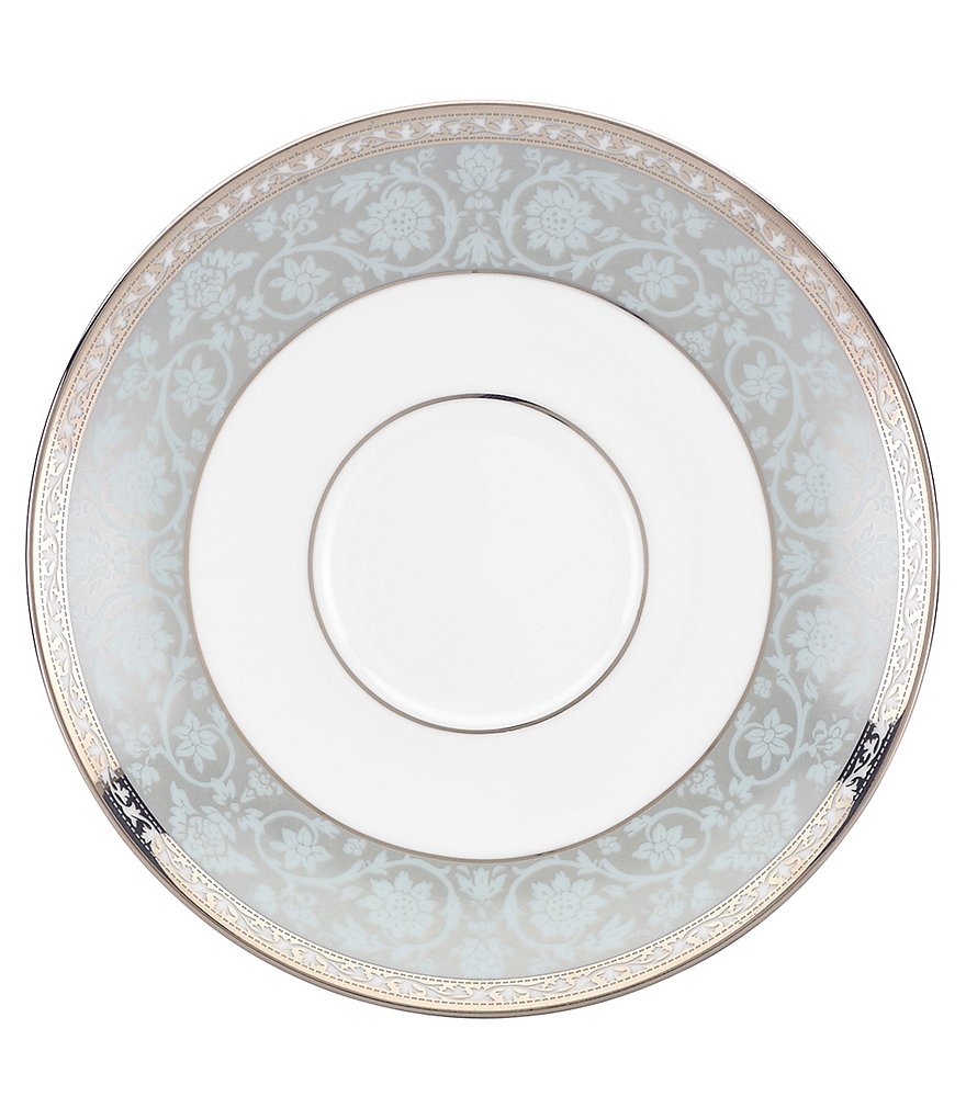 Lenox Opal Innocence Carved Vine Porcelain Saucer