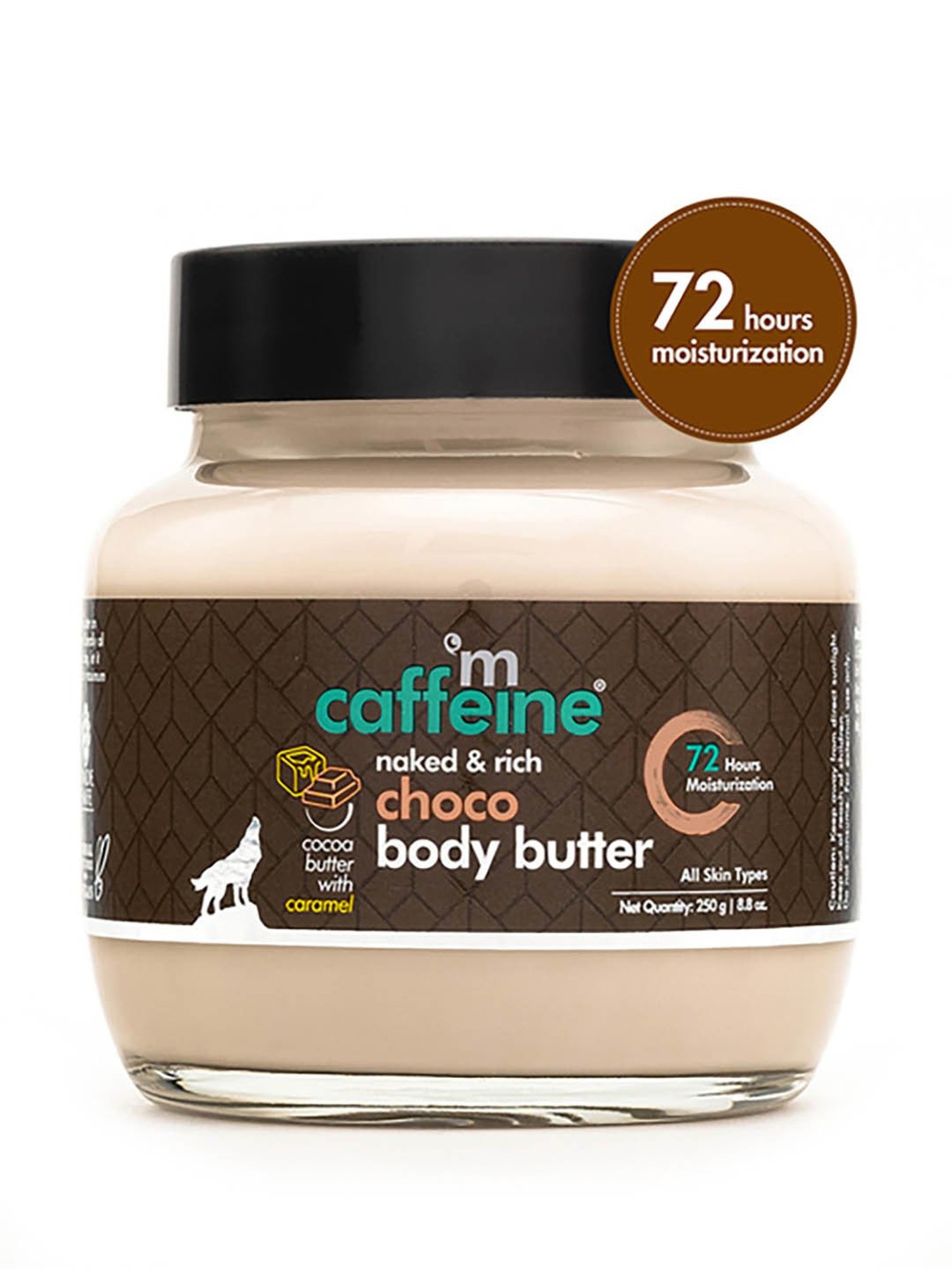 mCaffeine Naked & Rich Deep Moisturizing Choco Body Butter - 250 gm
