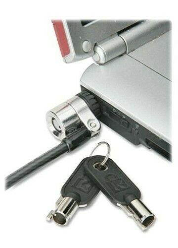 SKILCRAFT 5340013842016 Laptop Security Lock And Cable, 6ft, Two Keys, Silver