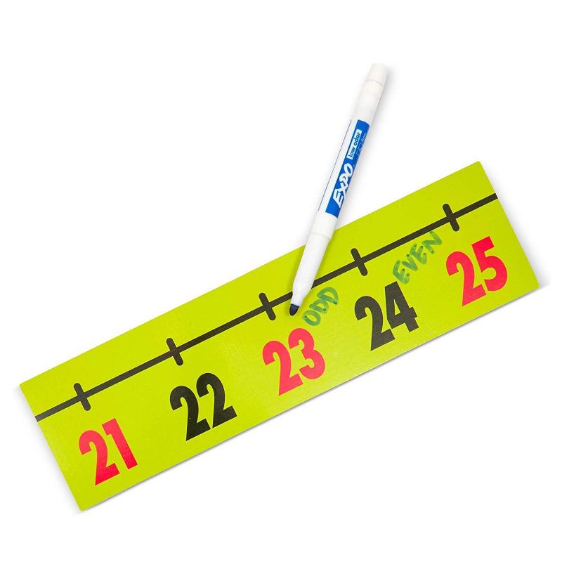 Bright Creations Set of 37 Pieces Magnetic Demonstration Number Line for Classroom, -40 to 200