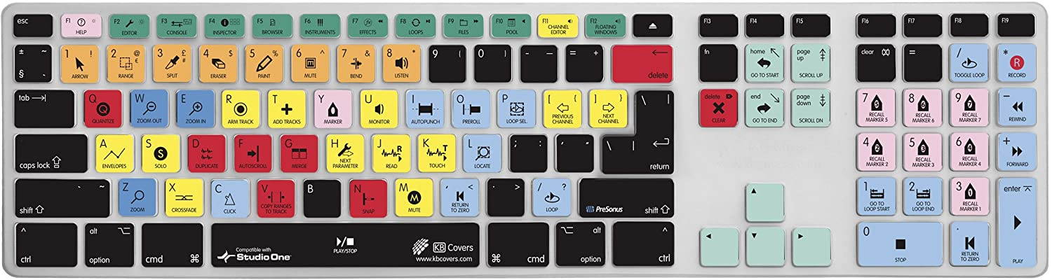 KBCovers - Keyboard Cover for Studio One fits Apple Ultra-Thin Aluminum Keyboard