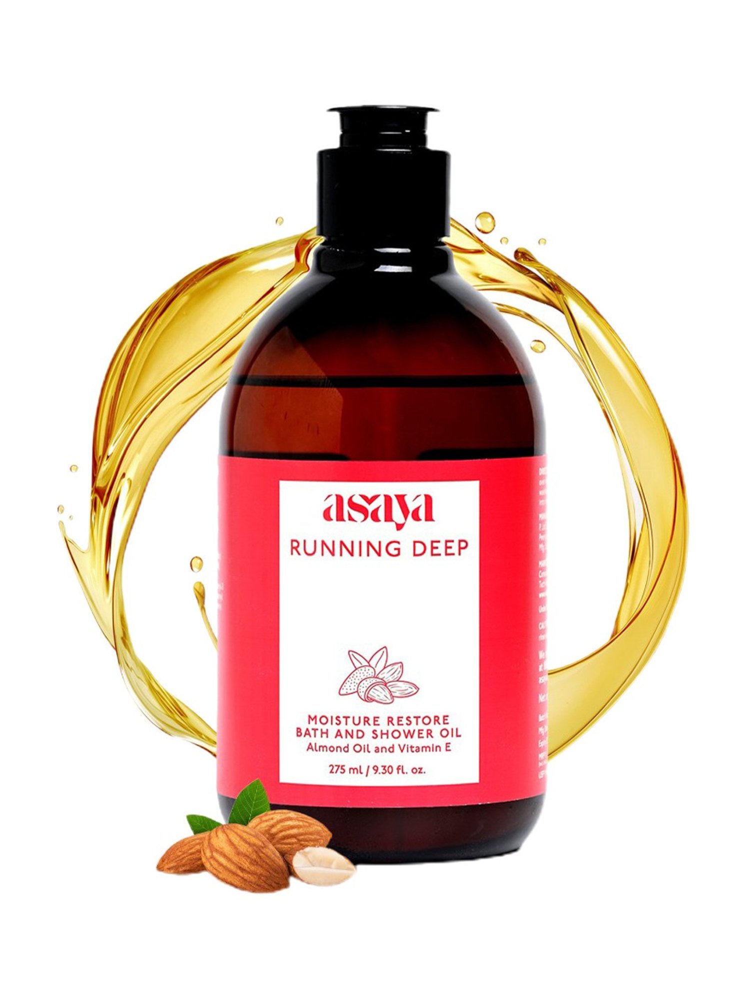 Asaya Almond Shower Body Cleansing Oil - 275 ml