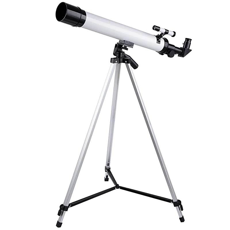 50mm Aperture 360mm Astronomy Refractor Telescope Refractive Spotting Scope Tripod Observation Travel Camp for Kid Beginner