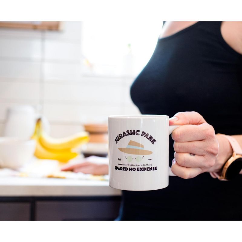 Surreal Entertainment Jurassic Park "Spared No Expense" Ceramic Mug | Holds 11 Ounces