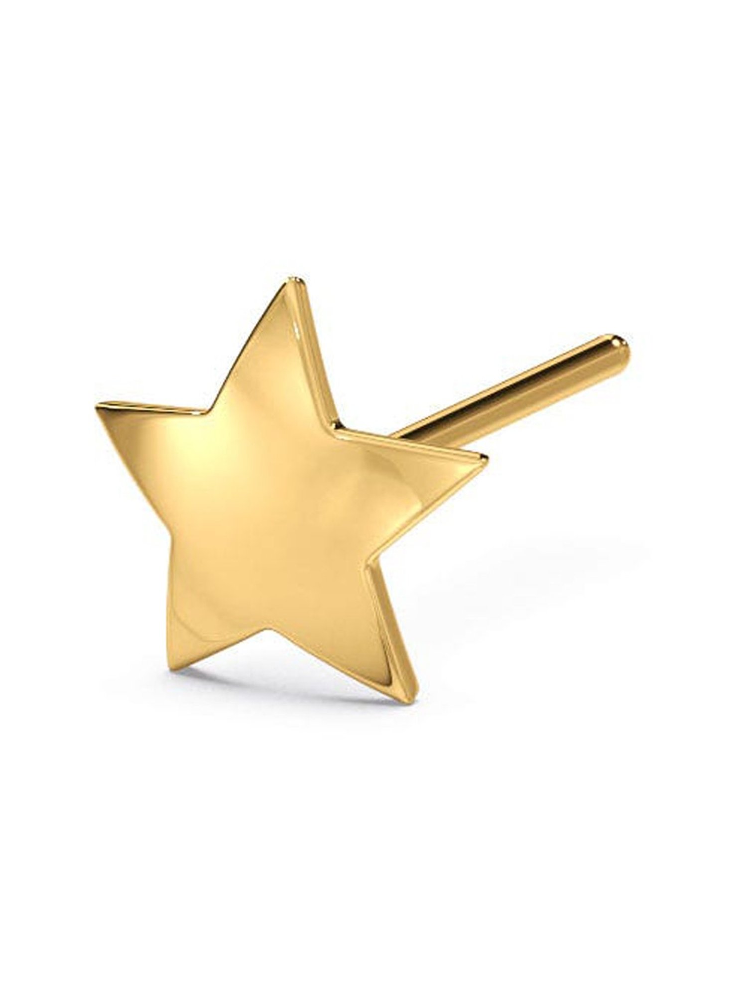 Candere by Kalyan Jewellers BIS Hallmark 18K Yellow Gold Stud Earrings