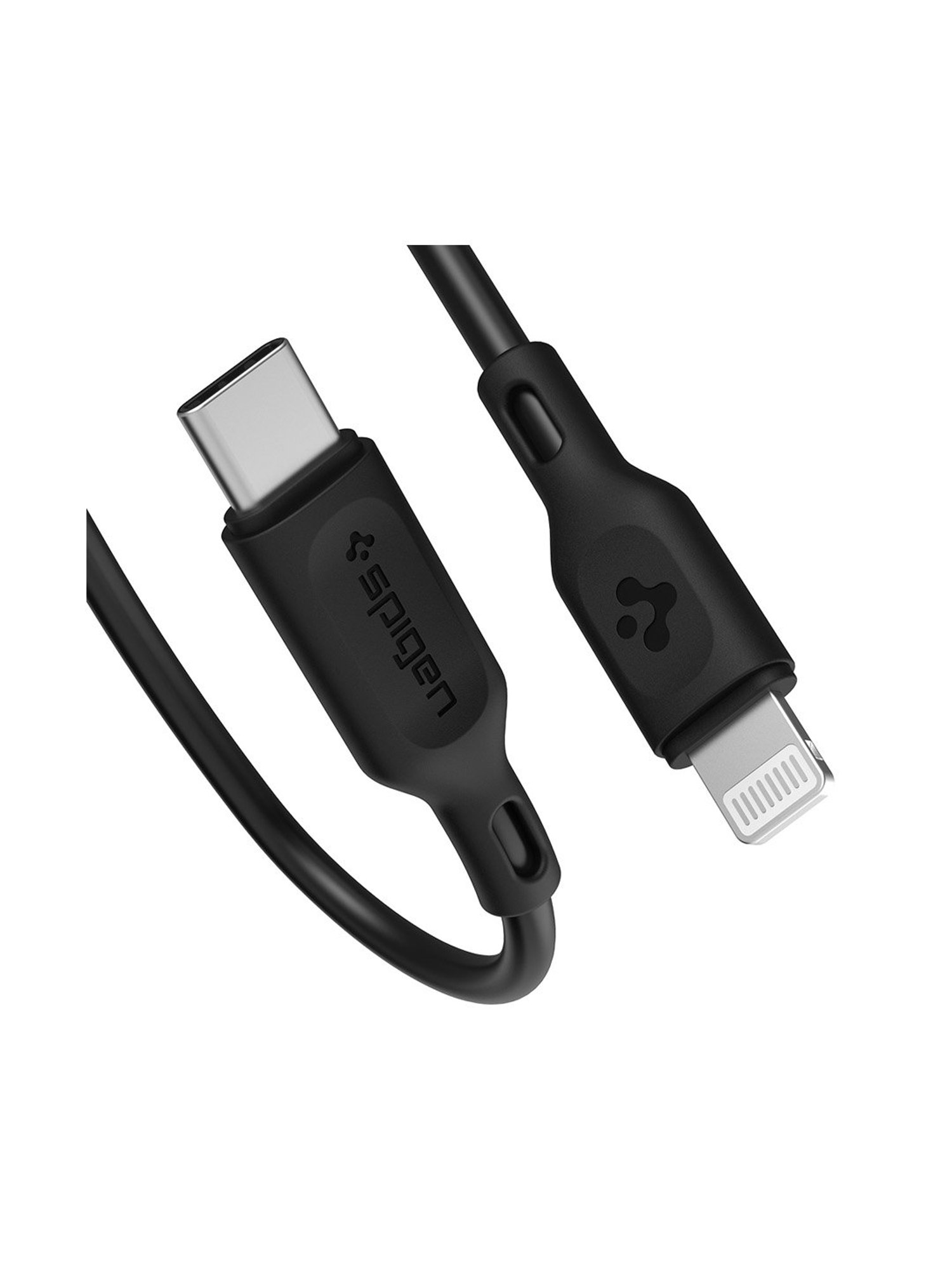 Spigen C10CL Apple MFi Certified USB C to Lightning Charge Sync Cable (0.9M) - Black
