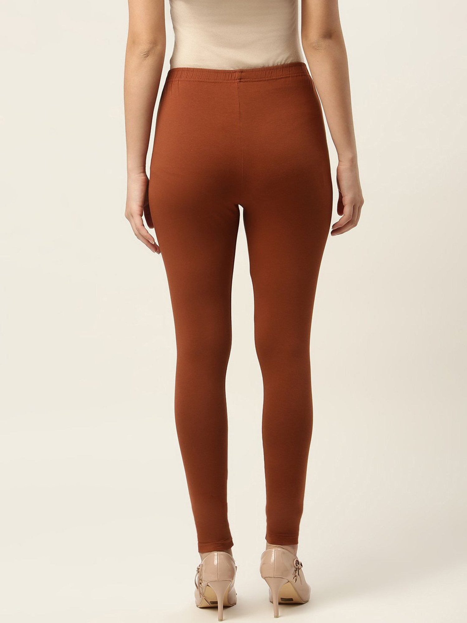 Ms.Lingies Brown Cotton Leggings