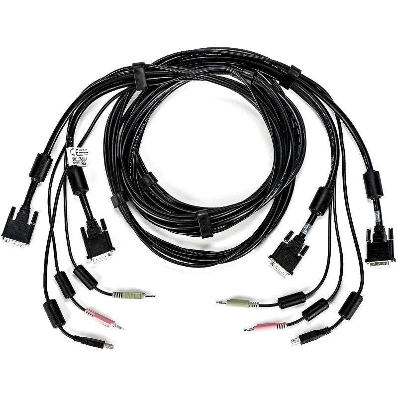 AVOCENT KVM Cable - 10 ft, Dual Display, DVI-I, 1 x USB, 2 x Audio, Standard KVM cable