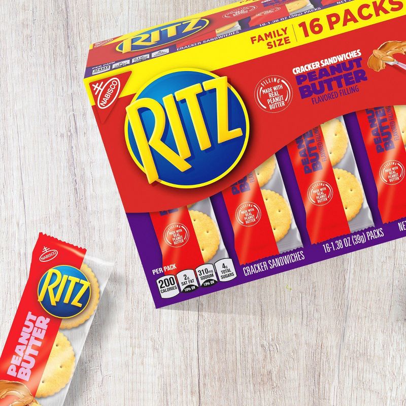 Ritz Peanut Butter Cracker Sandwiches - Family Size - 16ct/1.38oz