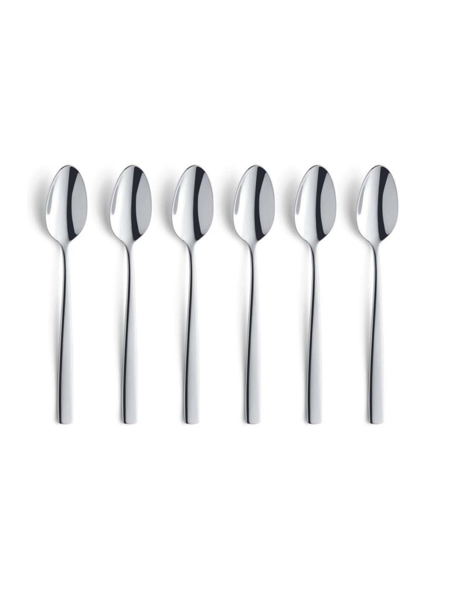AMEFA Martin Silver Stainless Steel Medium Teaspoon - Set of 6