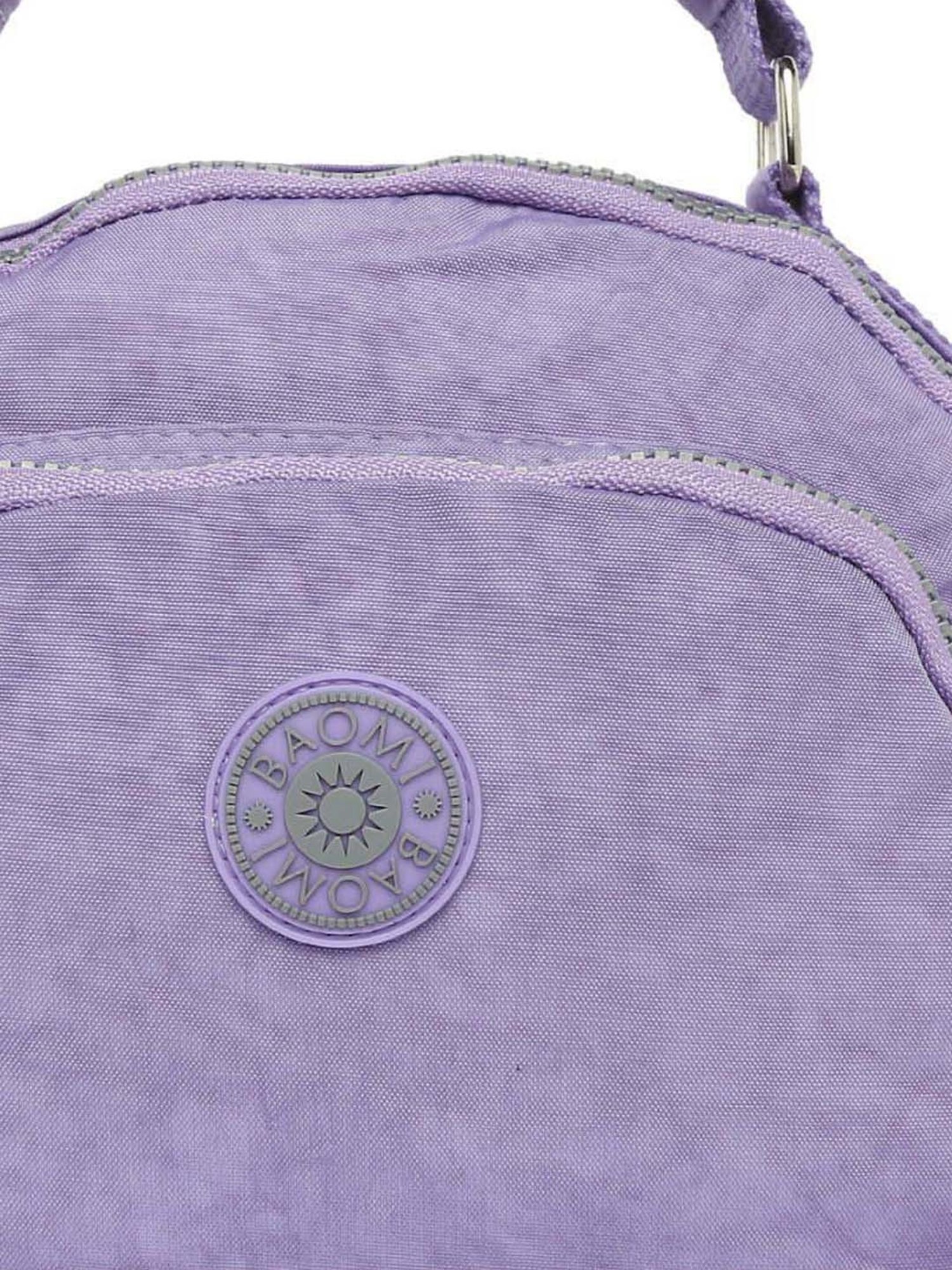 Baomi Purple Solid Medium Cross Body Bag