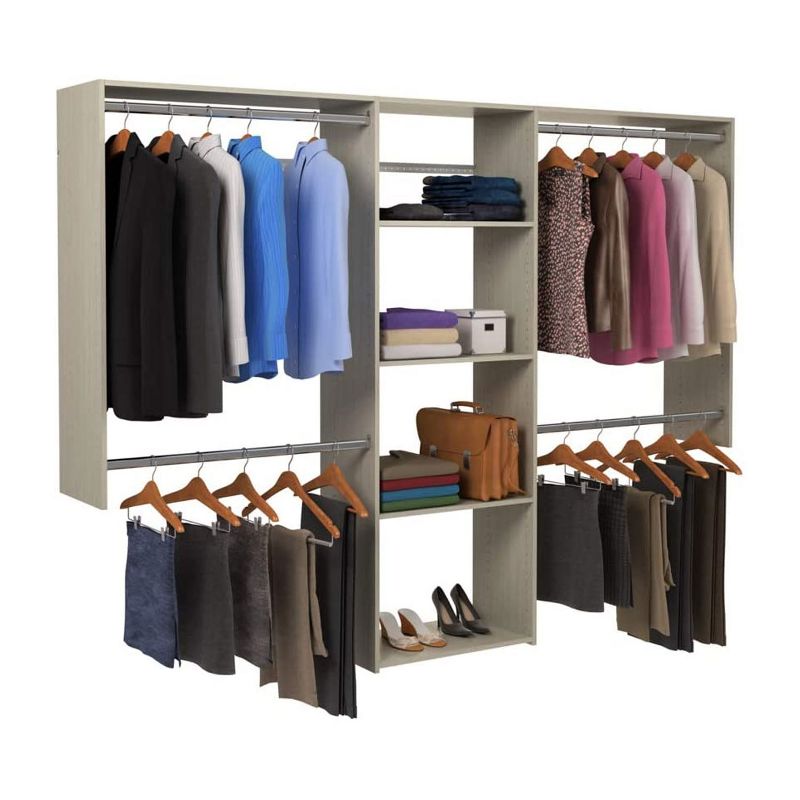 Home Basics Storage Closet with Shelving