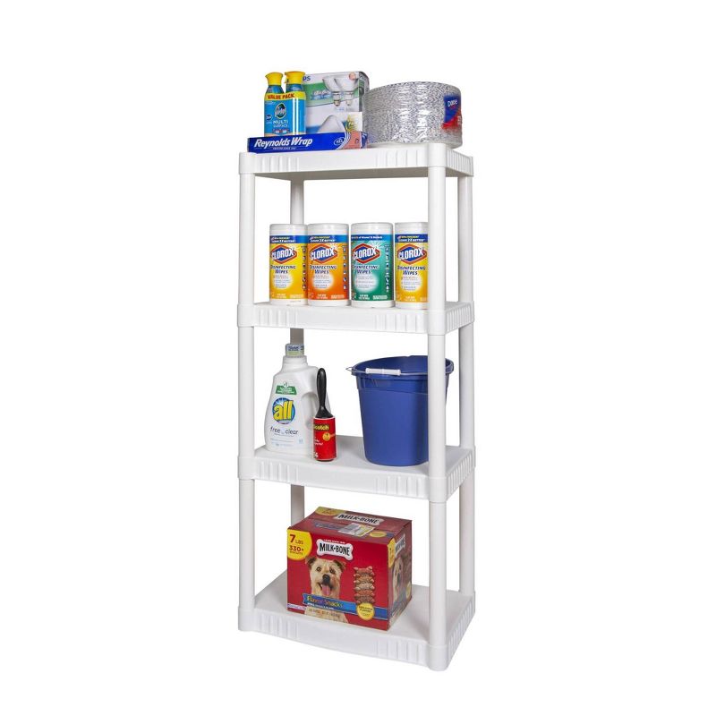 Plano 4 Shelf Utility Storage White
