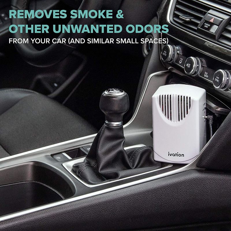 Ivation Ozone & Plasma Generator 300 MG/H Air Purifier for Car