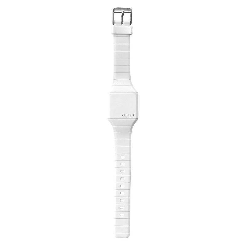 Girls' Fusion Hidden LED Digital Watch - White