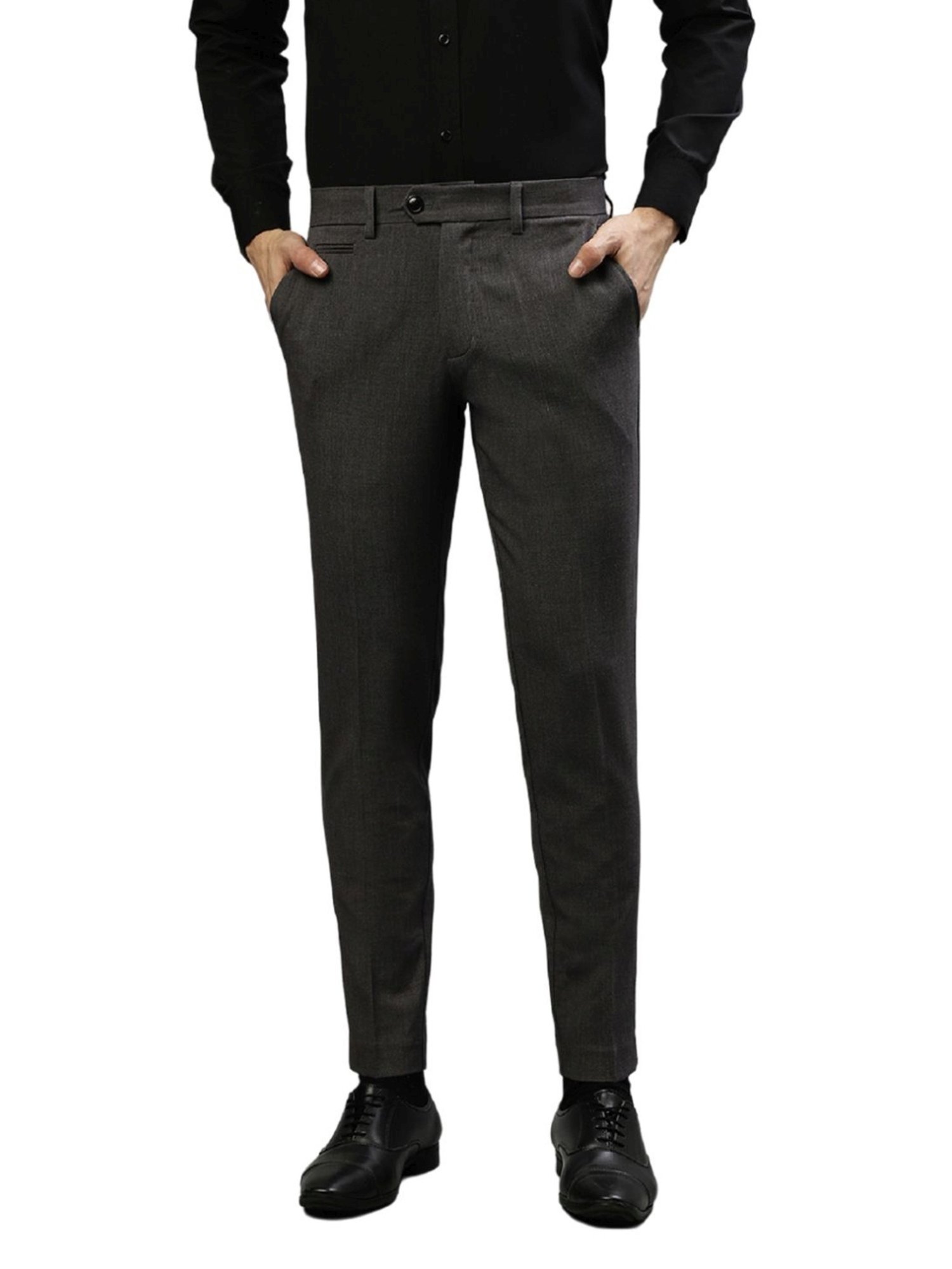Lindbergh Grey Slim Fit Trousers