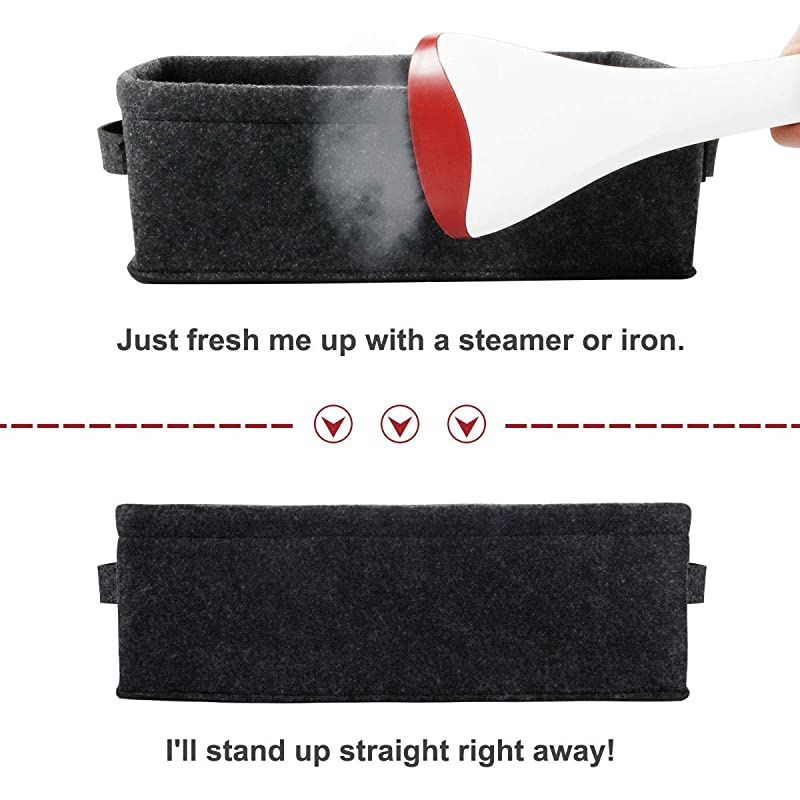 Gray Storage Baskets Narrow Storage Basket Organizer Storage Bins for Small Toys Keys Make Up Hair Cosmetic Drawer Home Decor Storage Basket Decorative Storage Bin