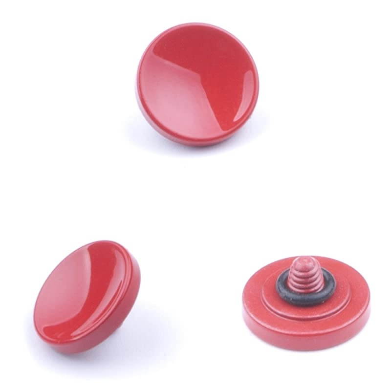 Soft Metal Shutter Release Button Compatible with Fujifilm XT30 XT4 XT3 X100F XT20 XPRO2 X30 X100T X100S XT2 RX10 II III IV Camera Black Red Darkred Orange 11mm Concave Surface4 Pack