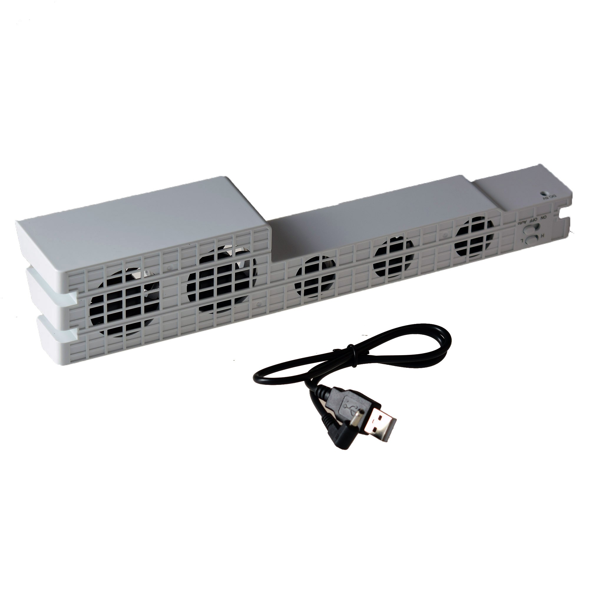 Dobe PS4 Pro USB External 5 Fan Temperature Cooler for Sony Playstation 4 Pro Console - White