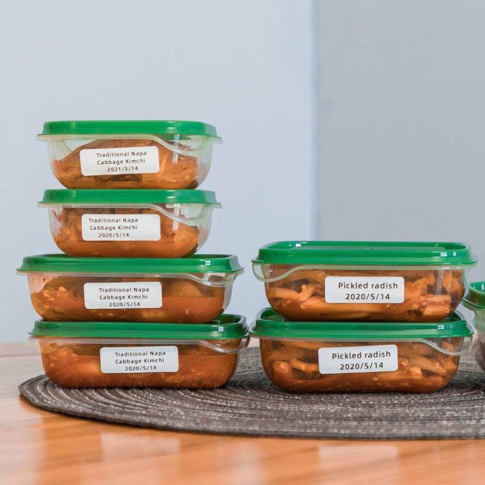 White Square Self-Adhesive - Compatible for  D30 Label Printer-3 Rolls of 480 Labels 12x40mm Stickers Paper