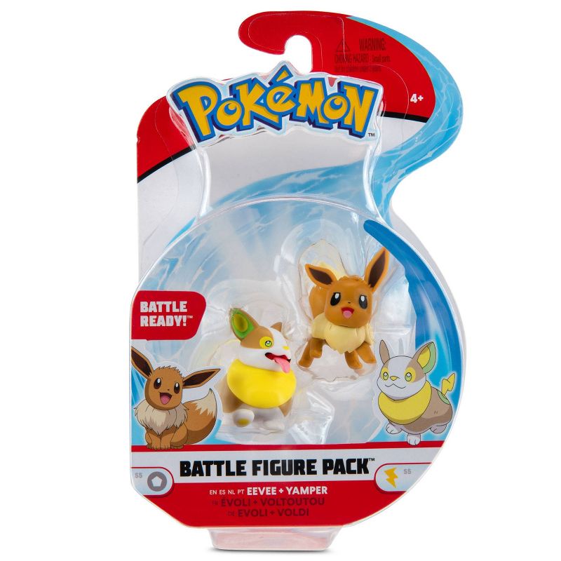 Pokemon Battle Figures Eevee & Yamper 2pk