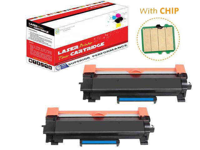 OWS&reg; Compatible 2PK TN760 Toner Cartridge with chip for Brother DCP-L2550DW HL-L2350DW HL-L2390DW HL-L2395DW HL-L2370DW