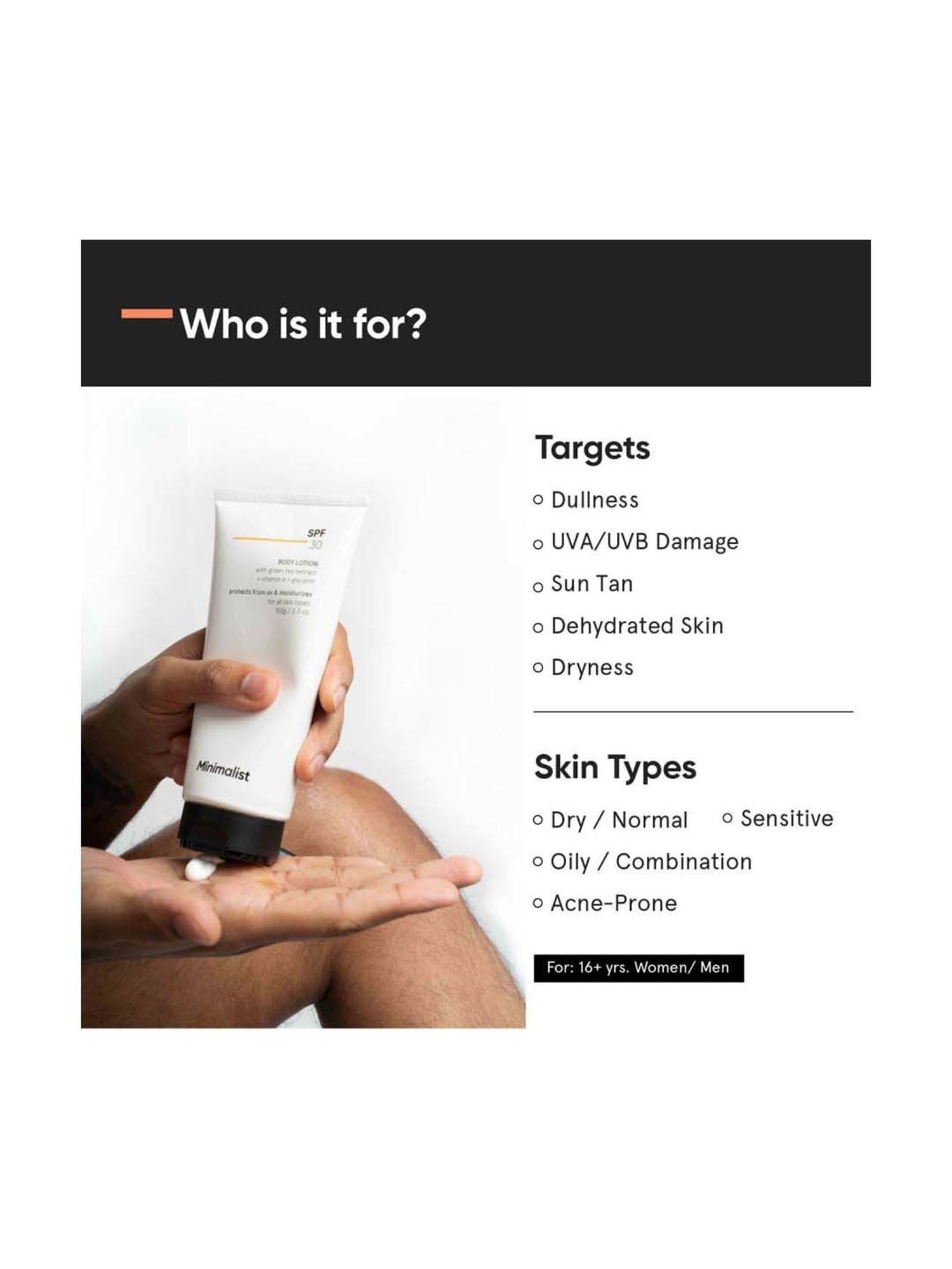 Minimalist SPF 30 Body Lotion - 150 gm