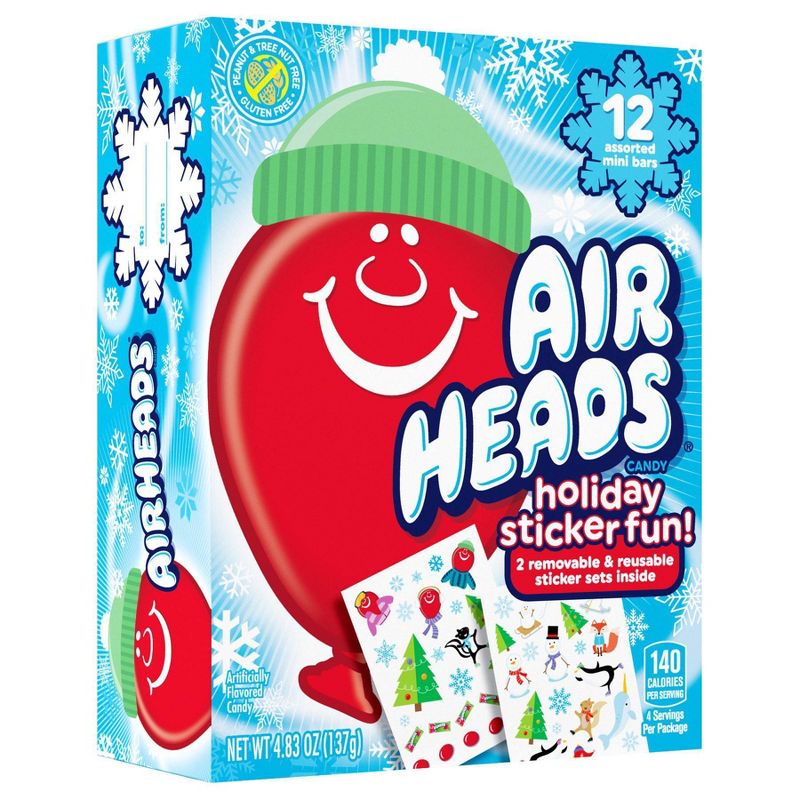Airhead Mini Holiday Sticker Book with Candy - 4.83oz