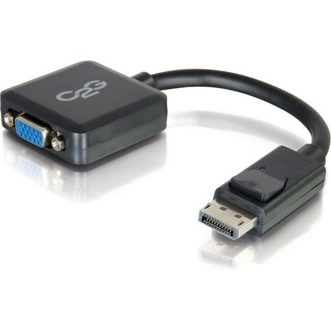 C2G 54323 8IN DISPLAYPORT&TRADE; MALE TO VGA FEMALE ACTIVE ADAPTER CONVERTER ...