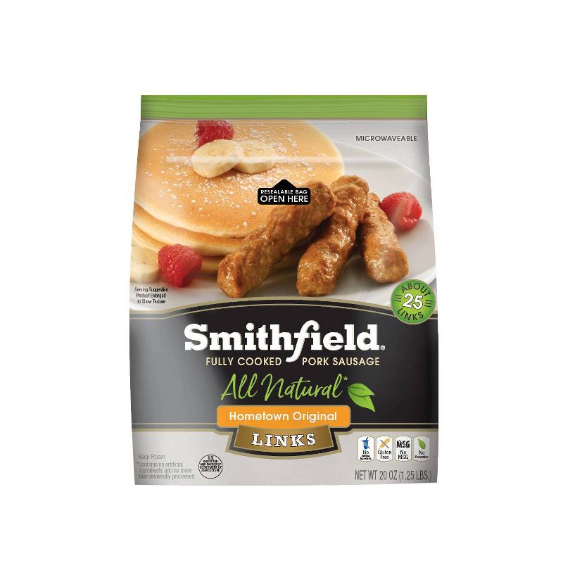 Smithfield Hometown Original Fully Cooked Frozen Pork Sausage Links  - 20oz