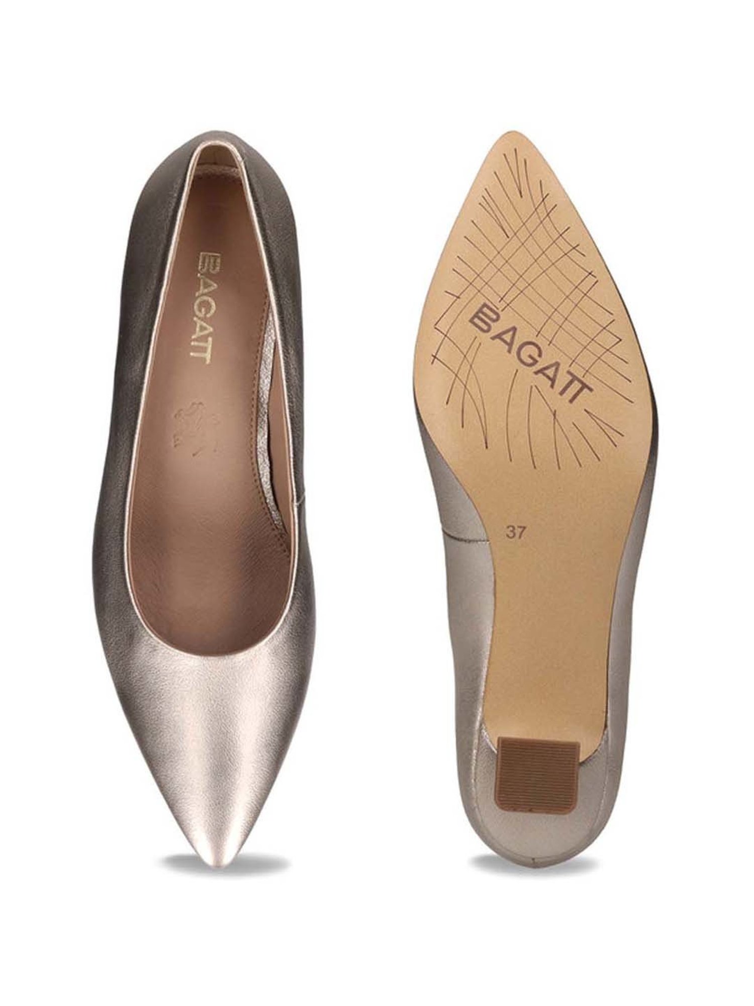 BAGATT Women's Varese Gold Casual Pumps