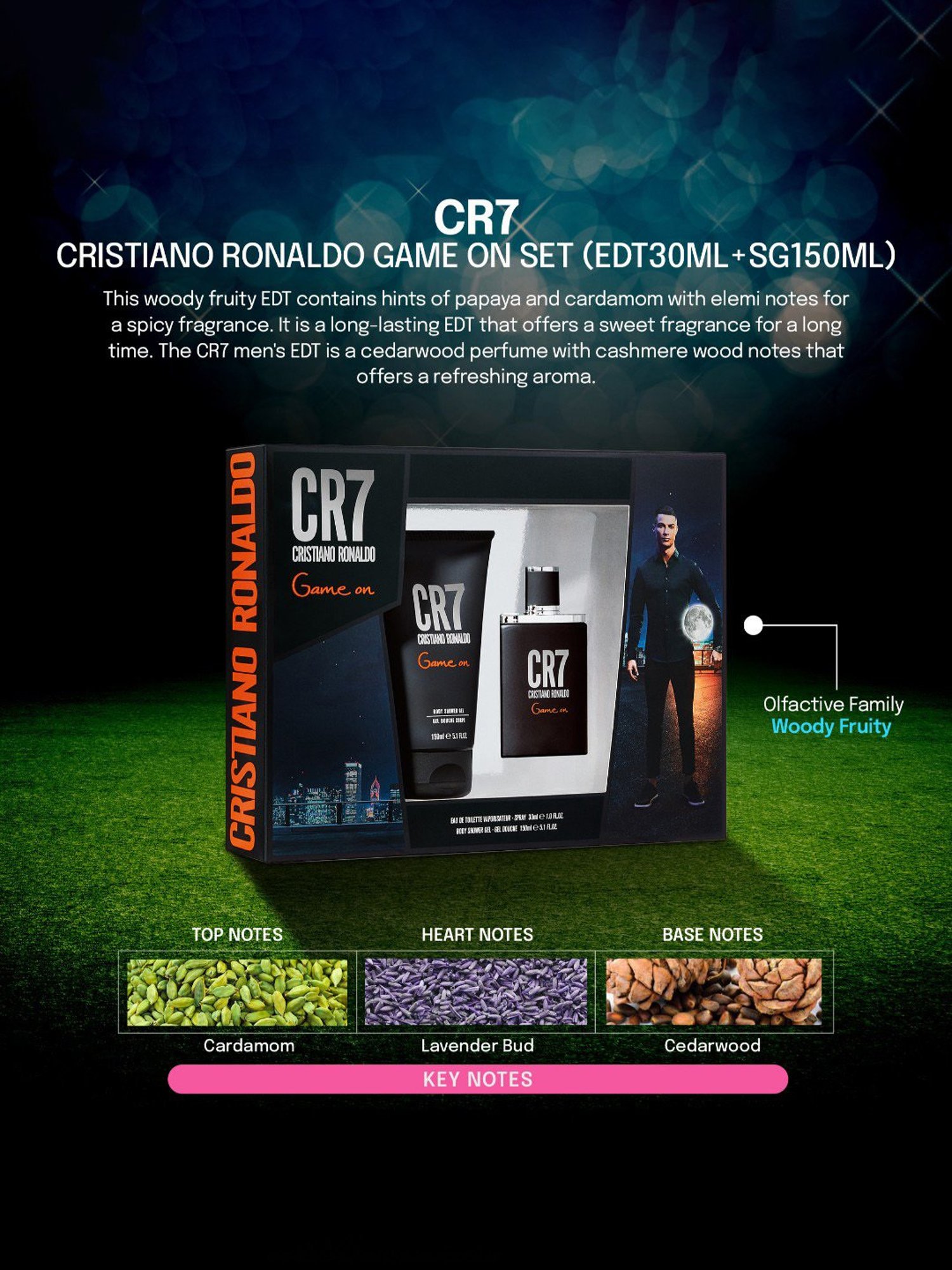 Cristiano Ronaldo CR7 Game On Eau de Toilette & Body Shower Gel Combo