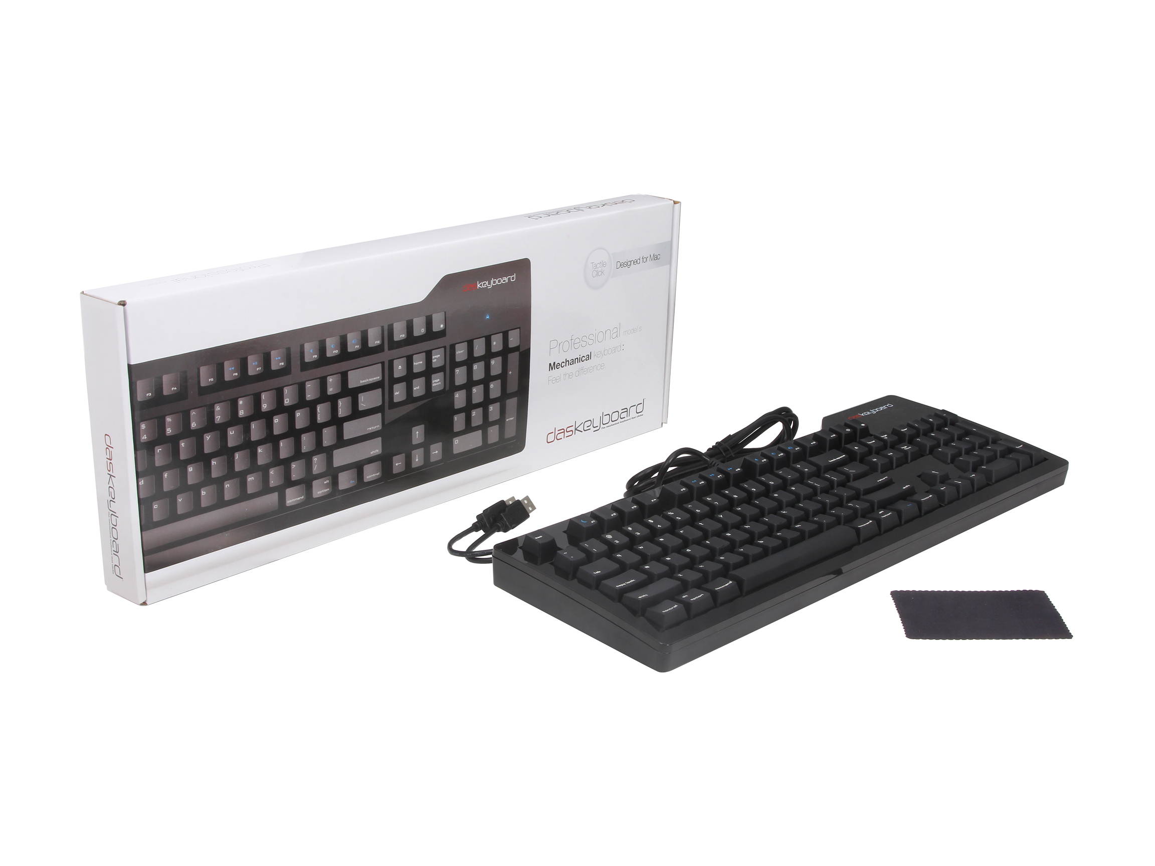 Das Keyboard Professional S for Mac DASK3PROMS1MACCLI Black Wired Keyboard - MX Blue