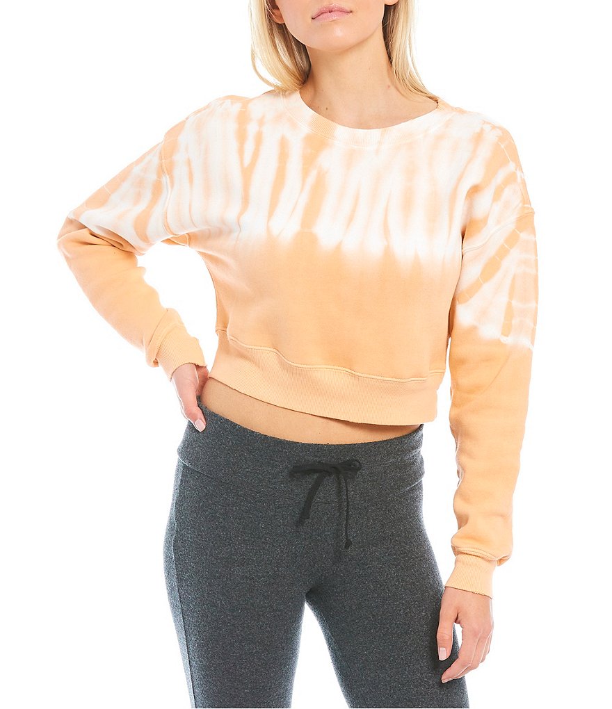 Karen Kane Short Sleeve Tie-Dye Hoodie