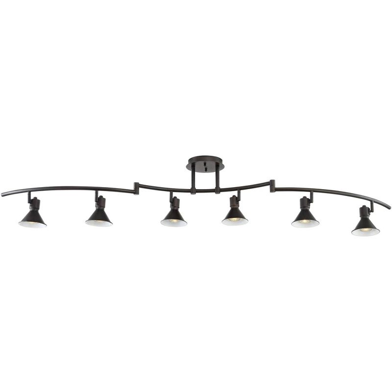 Pro Track Rhodes 6-Light Bronze Hood LED Track Fixture