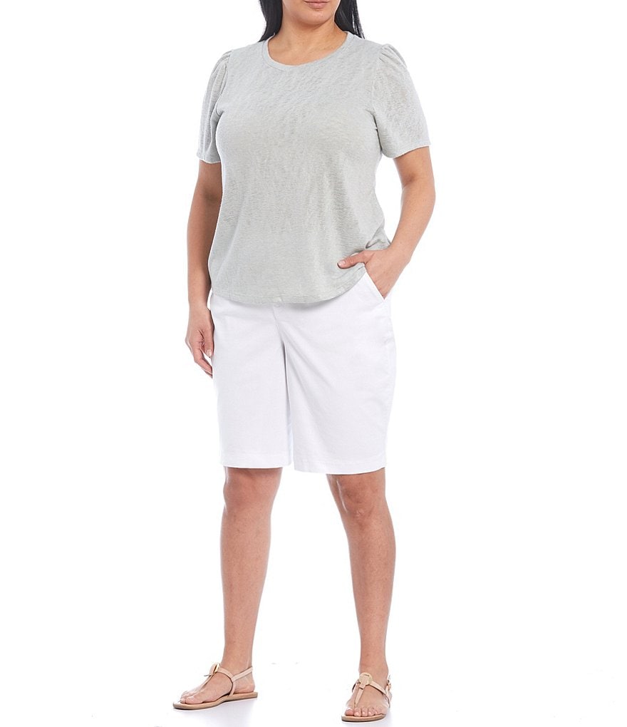 Vince Camuto Plus Size Tencel Drawstring Shorts