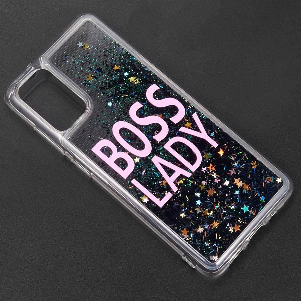 REDShield Waterfall Liquid Sparkling Quicksand TPU CASE for Samsung Galaxy Note 20(6.4) - BOSS Lady