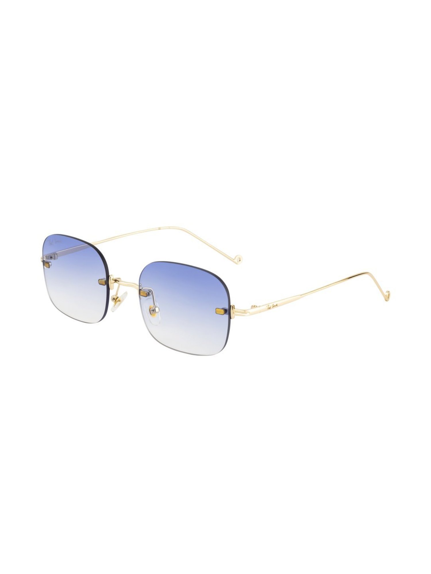 Ted Smith JUSTME_C3 Blue Gradient Square Sunglasses