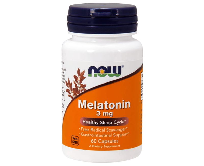NOW Foods Dietary Supplements  3 mg Melatonin Capsule 60ct.
