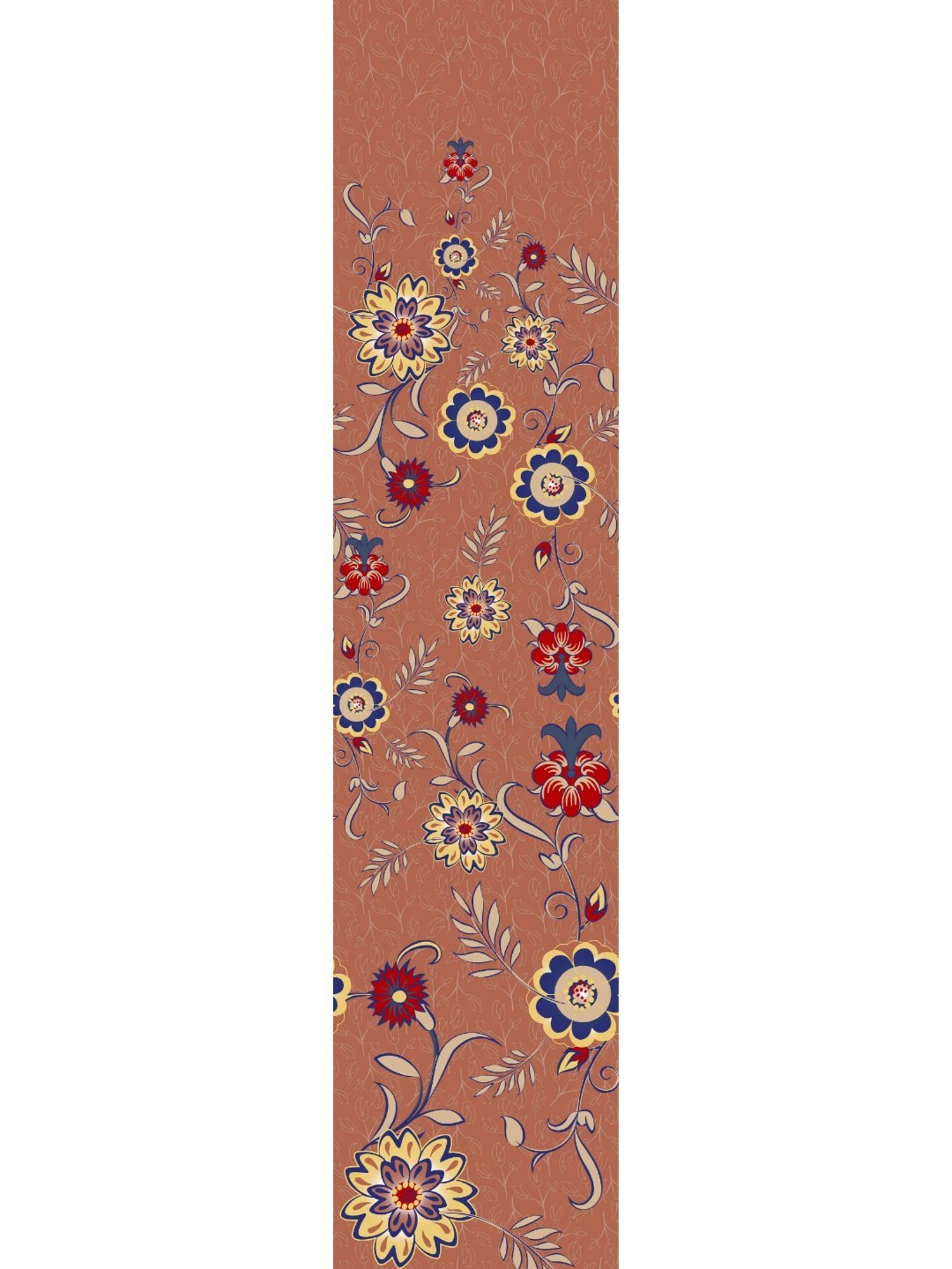 Spaces Printed Brown 144 TC Cotton Queen Bed Sheet with 2 Pillow Covers