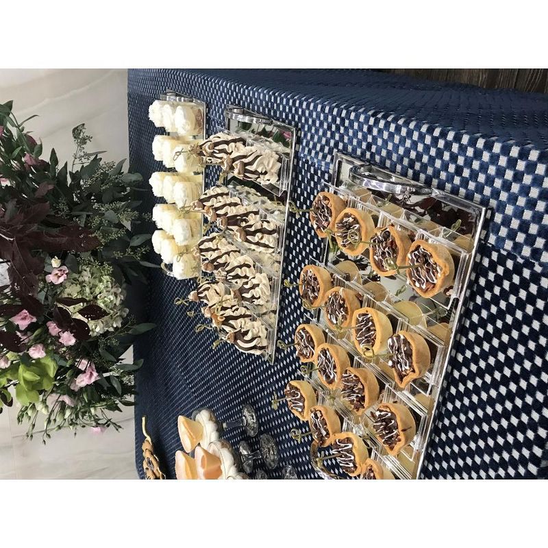 Rite Lite 11.75" Shabbat Candles Drip Rectangular Tray - Blue/Yellow