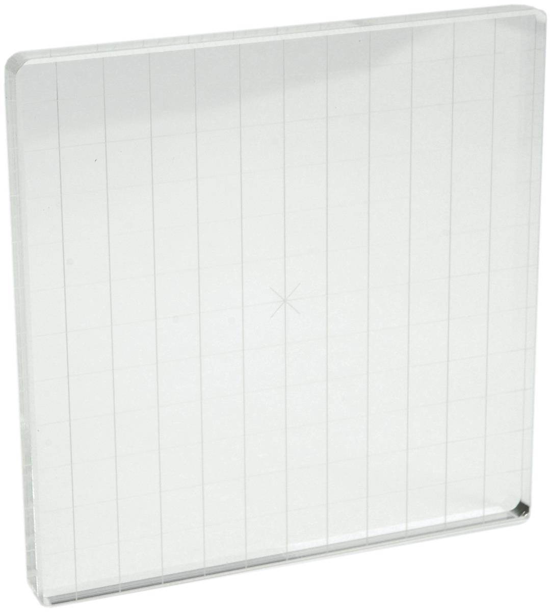 Apple Pie Memories Acrylic Stamp Block With Alignment Grid-6"X6"X.5" Thick