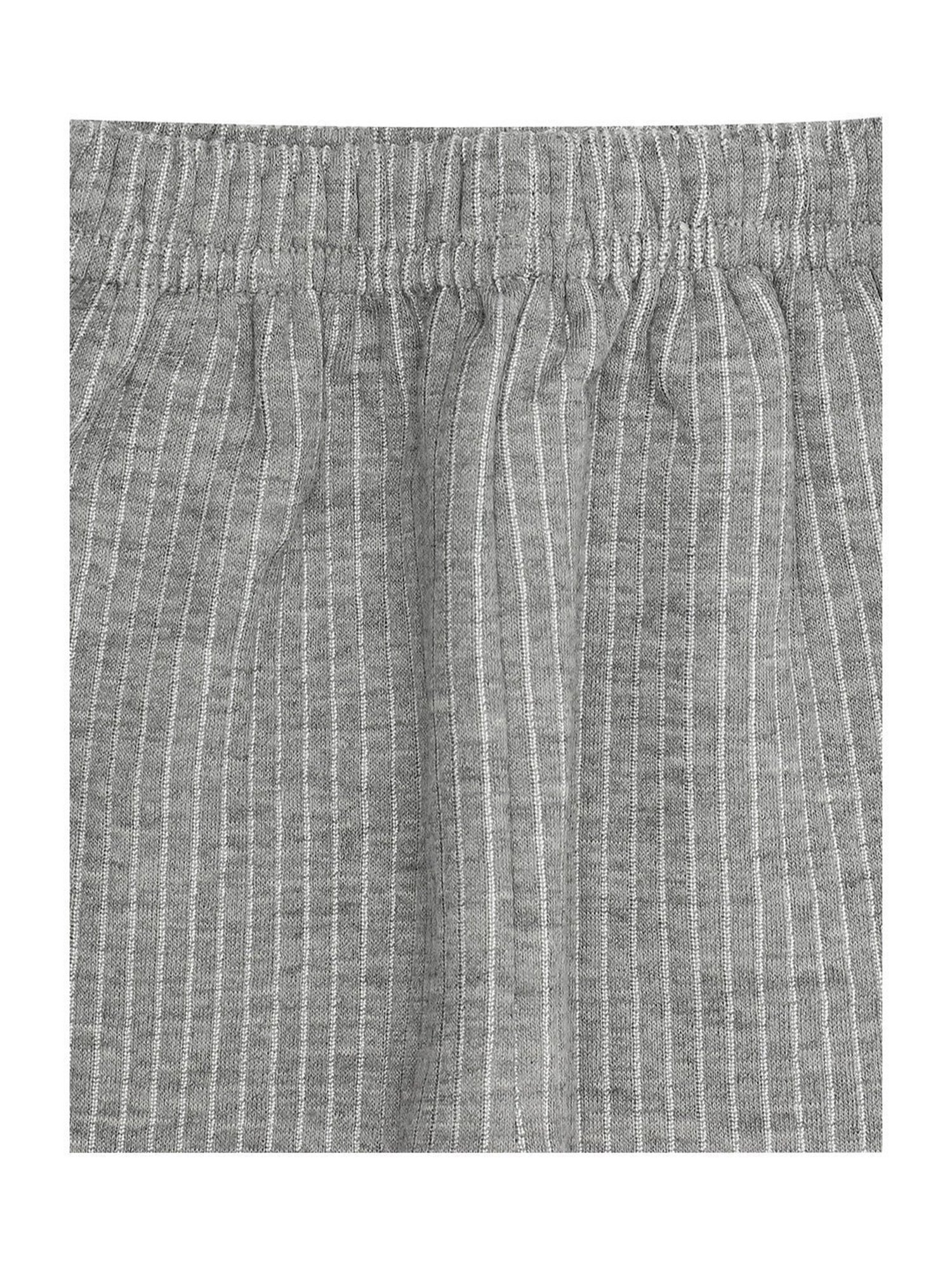 Bodycare Kids Grey Cotton Regular Fit Full Sleeves Thermal Set