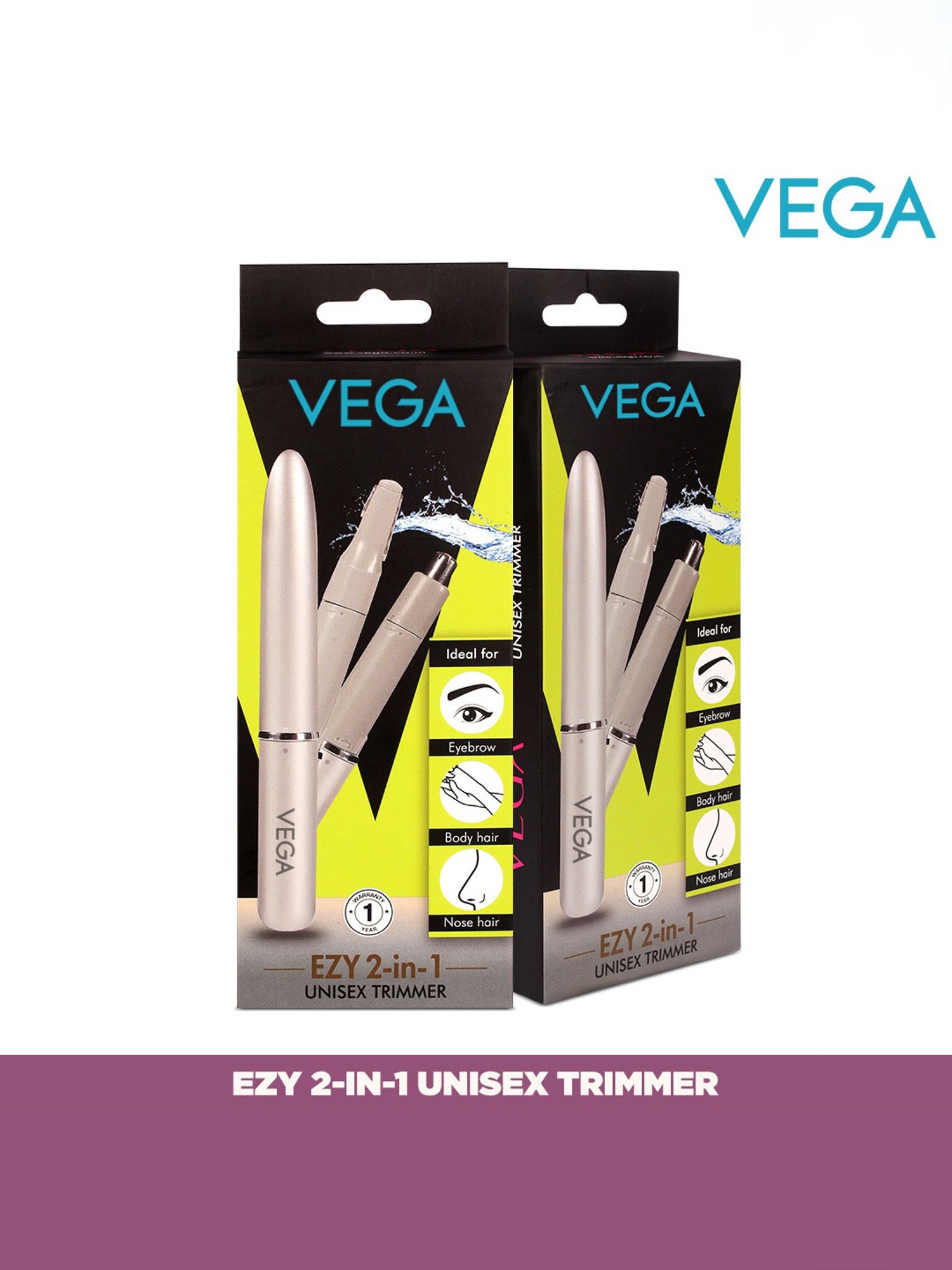 Vega EZY VHBT-02 Cordless 2-In-1 Trimmer (Silver)