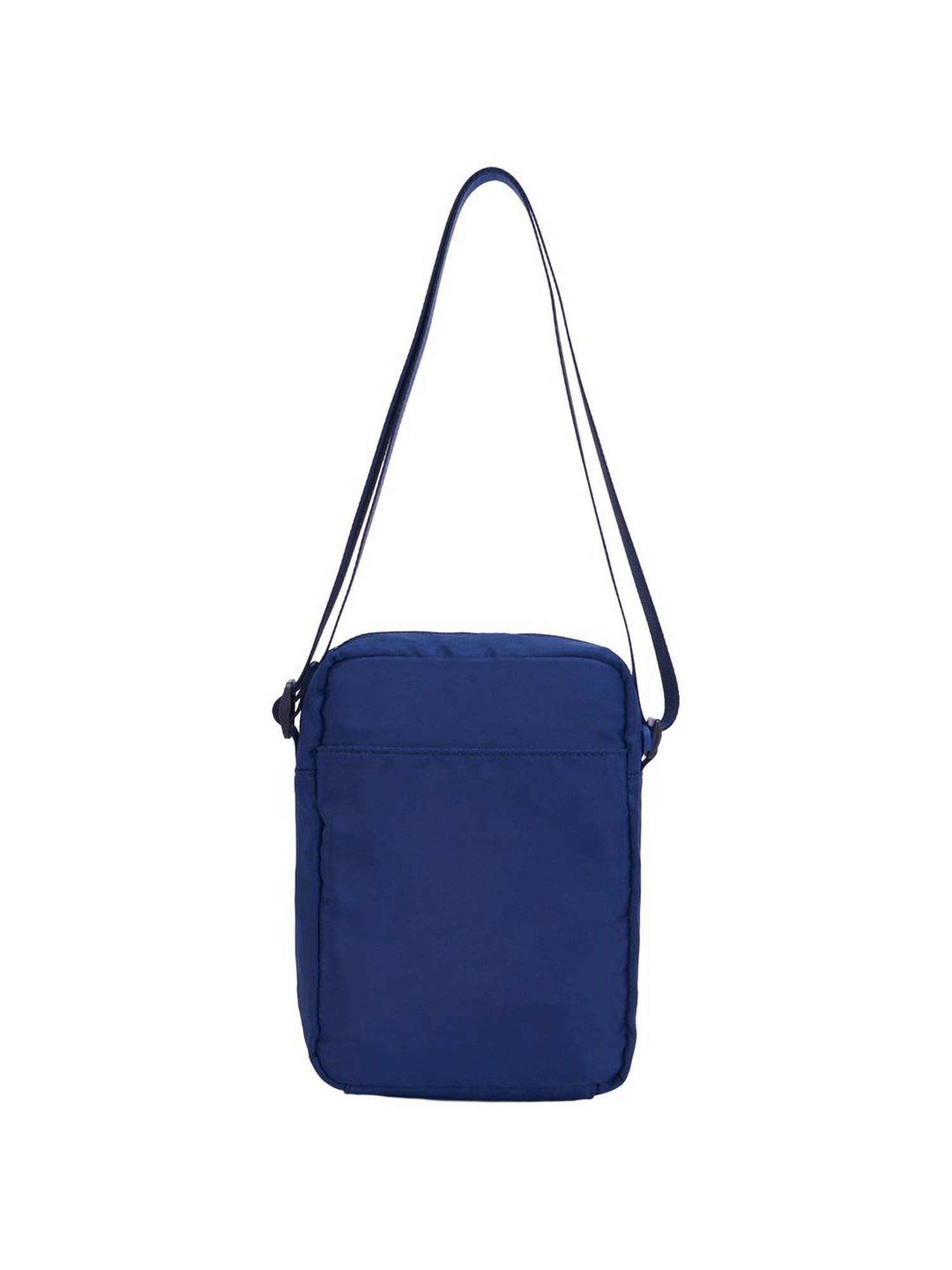 Nautica Navy Blue & Red Color Block Medium Sling Handbag