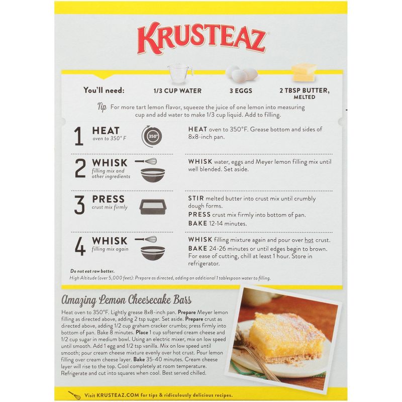 Krusteaz Meyer Lemon Bar Mix -19.35oz